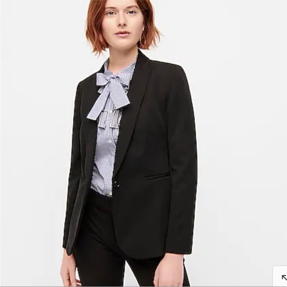 J Crew Parke Bi-Stretch Black Blazer H5513 Womens XXL Tailored Jacket